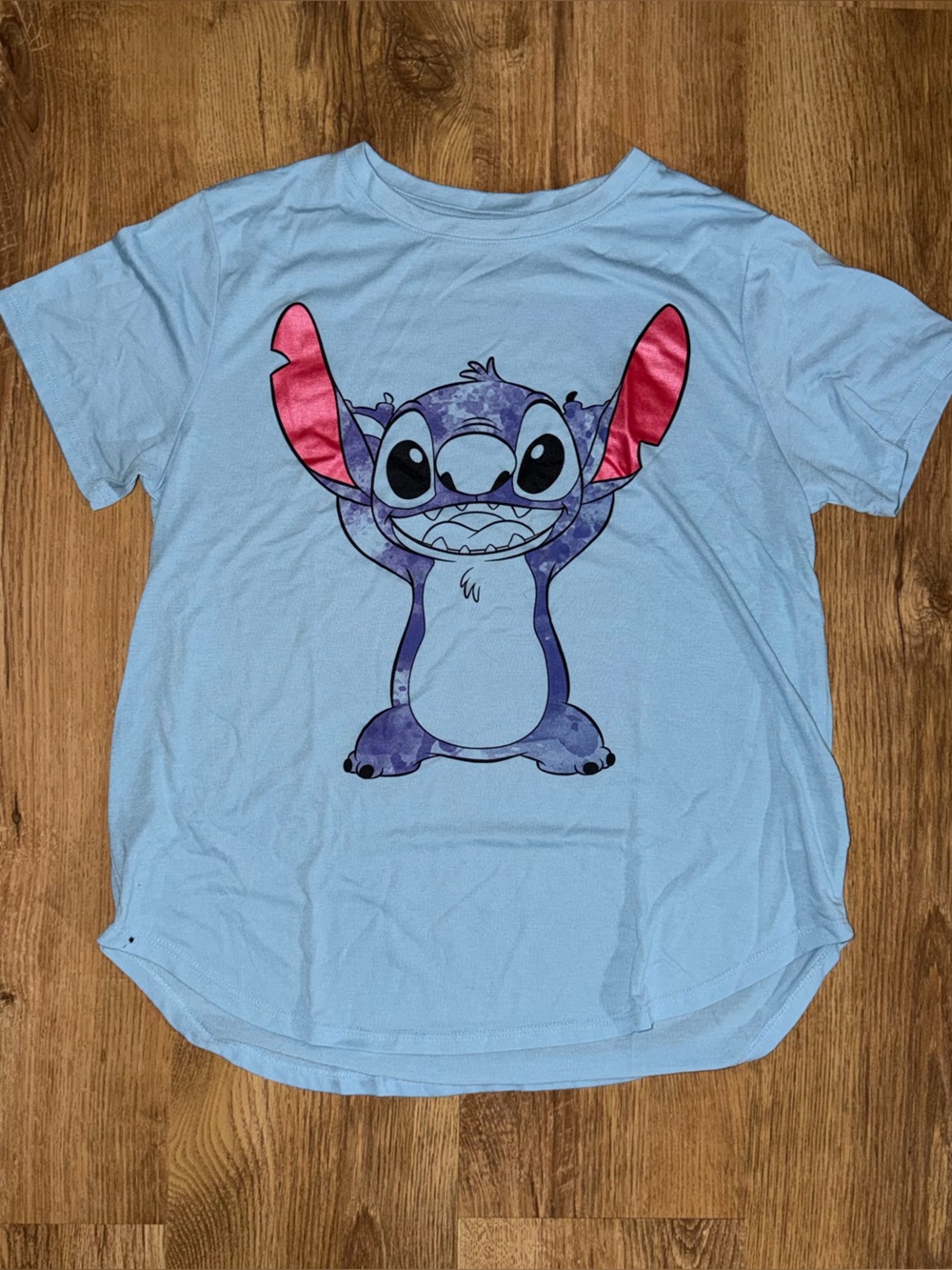 Disney Light Blue Stitch Graphic Tee